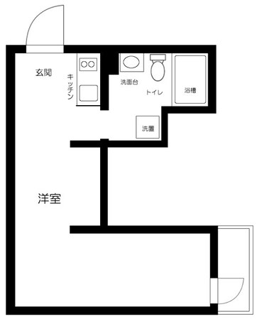 Ｍｏｎ－ｎａｋａ　Ａｐａｒｔｍｅｎｔ　Ｔｅｒｒａｃｅの物件間取画像